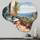 La Dolce Italian Coast I - Asymmetric Metal Wall Art