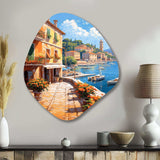 La Dolce Italian Beachside I - Asymmetric Metal Wall Art