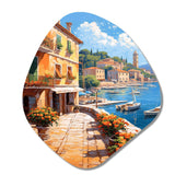 La Dolce Italian Beachside I - Asymmetric Metal Wall Art