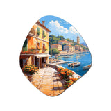 La Dolce Italian Beachside I - Asymmetric Metal Wall Art