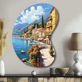 La Dolce Italian Beachside II - Asymmetric Metal Wall Art