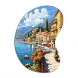 La Dolce Italian Beachside II - Asymmetric Metal Wall Art