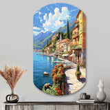 La Dolce Italian Beachside II - Asymmetric Metal Wall Art