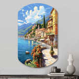 La Dolce Italian Beachside II - Asymmetric Metal Wall Art