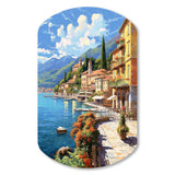 La Dolce Italian Beachside II - Asymmetric Metal Wall Art