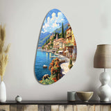 La Dolce Italian Beachside II - Asymmetric Metal Wall Art