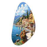 La Dolce Italian Beachside II - Asymmetric Metal Wall Art