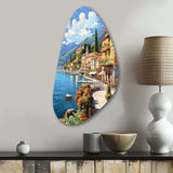 La Dolce Italian Beachside II - Asymmetric Metal Wall Art