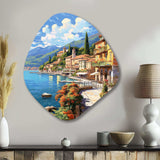 La Dolce Italian Beachside II - Asymmetric Metal Wall Art