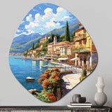 La Dolce Italian Beachside II - Asymmetric Metal Wall Art