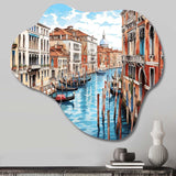 Venetian Artistry Canal - Asymmetric Metal Wall Art