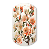 Peach Blossom Bliss IV - Asymmetric Metal Wall Art