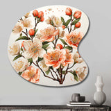 Peach Blossom Bliss IV - Asymmetric Metal Wall Art