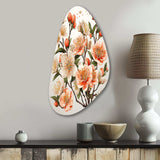 Peach Blossom Bliss IV - Asymmetric Metal Wall Art