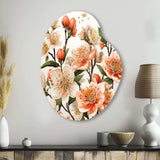 Peach Blossom Bliss IV - Asymmetric Metal Wall Art