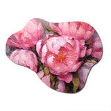 Pink Peony Perfection I - Asymmetric Metal Wall Art