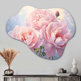 Pink Peony Perfection II - Asymmetric Metal Wall Art