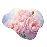 Pink Peony Perfection II - Asymmetric Metal Wall Art