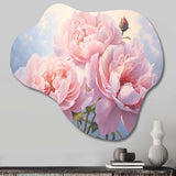 Pink Peony Perfection II - Asymmetric Metal Wall Art