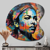 Vintage 1950S Woman Rebellion - Asymmetric Metal Wall Art