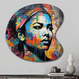 Vintage 1950S Woman Rebellion - Asymmetric Metal Wall Art