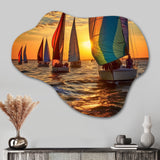 Boating Bliss II - Asymmetric Metal Wall Art