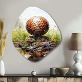 Minimalism Golf Ball II - Asymmetric Metal Wall Art