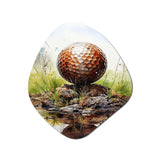 Minimalism Golf Ball II - Asymmetric Metal Wall Art