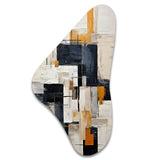 Ivory Illusions Abstract Shapes II - Asymmetric Metal Wall Art