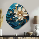 Majestic Motion Teal Spiral II - Asymmetric Metal Wall Art