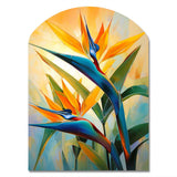 Paradises Profile Flower II - Asymmetric Metal Wall Art