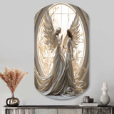 Angelic Annunciation Of Christianity Art - Asymmetric Metal Wall Art