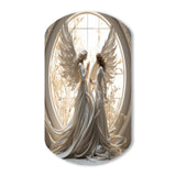 Angelic Annunciation Of Christianity Art - Asymmetric Metal Wall Art