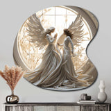 Angelic Annunciation Of Christianity Art - Asymmetric Metal Wall Art