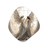 Angelic Annunciation Of Christianity Art - Asymmetric Metal Wall Art