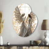 Angelic Annunciation Of Christianity Art - Asymmetric Metal Wall Art