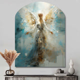 Angels Announcement Celestical Christianism I - Asymmetric Metal Wall Art