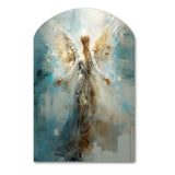 Angels Announcement Celestical Christianism I - Asymmetric Metal Wall Art