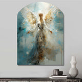 Angels Announcement Celestical Christianism I - Asymmetric Metal Wall Art