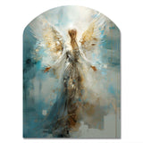 Angels Announcement Celestical Christianism I - Asymmetric Metal Wall Art