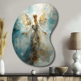 Angels Announcement Celestical Christianism I - Asymmetric Metal Wall Art