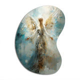 Angels Announcement Celestical Christianism I - Asymmetric Metal Wall Art