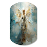 Angels Announcement Celestical Christianism I - Asymmetric Metal Wall Art