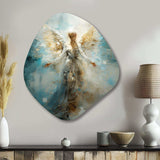 Angels Announcement Celestical Christianism I - Asymmetric Metal Wall Art