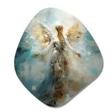 Angels Announcement Celestical Christianism I - Asymmetric Metal Wall Art