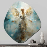 Angels Announcement Celestical Christianism I - Asymmetric Metal Wall Art