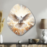 Christianity Dove Descent From Paradise - Asymmetric Metal Wall Art