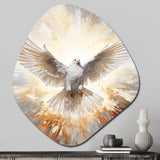 Christianity Dove Descent From Paradise - Asymmetric Metal Wall Art