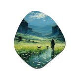 Good Shepherd Christianity Landscape - Asymmetric Metal Wall Art