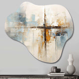 Minimalism Christianity Cross Dream I - Asymmetric Metal Wall Art